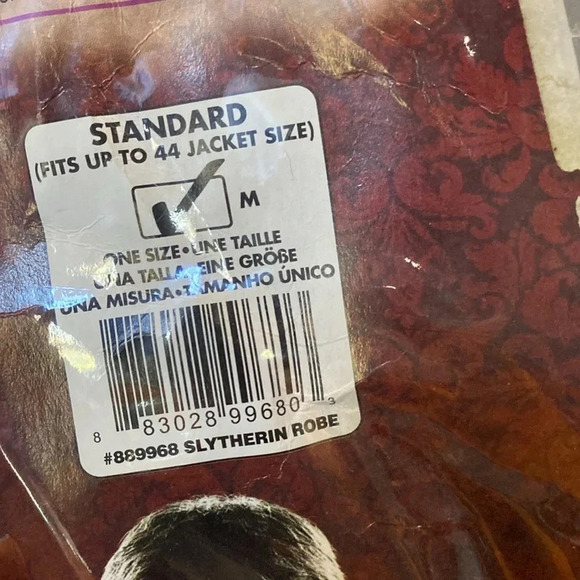 Rubies costume Harry Potter Slytherin Robe with Hood one size Medium - Picture 8 of 9